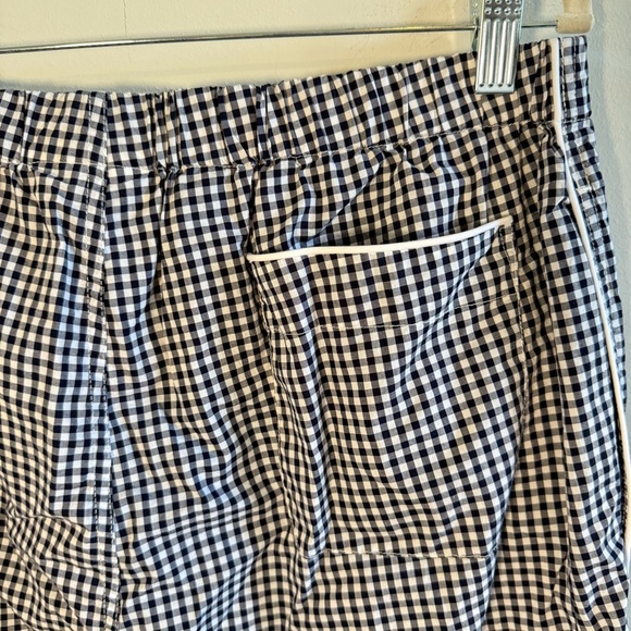 Sleepy Jones 100% Cotton Navy and White Gingham Lounge Pants, Size L, Like New! - Picture 7 of 8